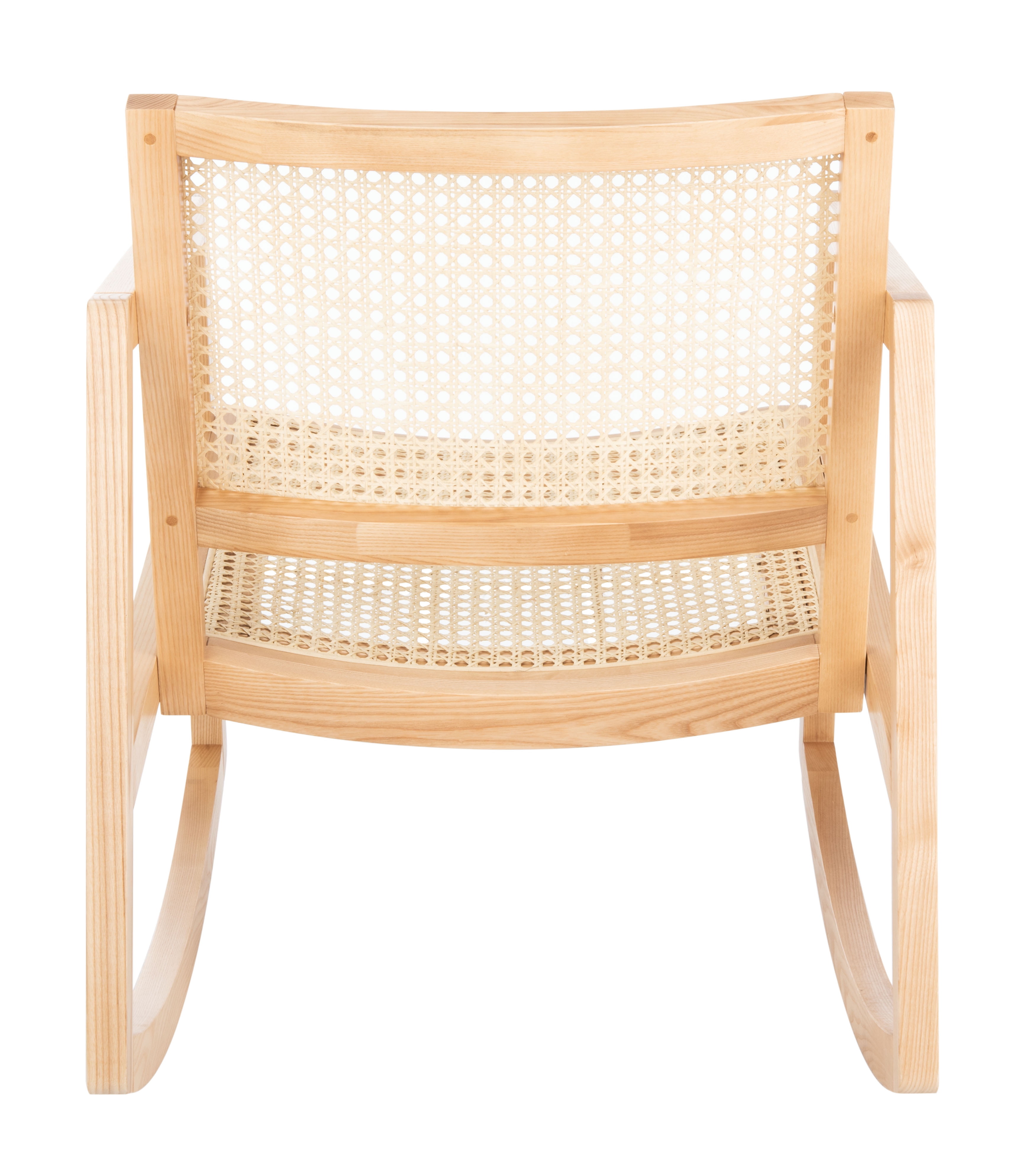 SAFAVIEH Couture Perth Coastal Solid Rattan Rocking Chair, Natural