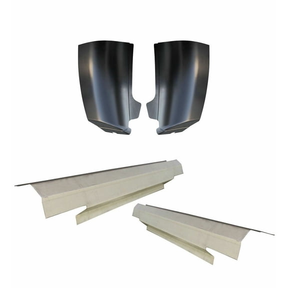 Fit For Silverado 07-13 2 Door Outer Rocker Panel And Cab Corner Pair