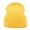 Yellow, variant on LIZUOJUN Beanie Men Women - Unisex Cuffed Plain Knit Hat Cap Korean Style Slouchy Knit Hat Warm Winter Skull Cap for Men & Women Orange A