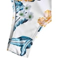 thumbnail image 4 of Bañador de bikini tipo bralette entrecruzado con cordones y estampado a escala para mujer Sailing Electrónica, 4 of 5