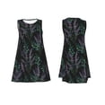 thumbnail image 7 of Zufioo Lavender Flowers Print Women's Dress, Round Neck Long Sleeveless Dress, Summer Clothing Suitable for Leisure, Beach, Work, 7 of 7