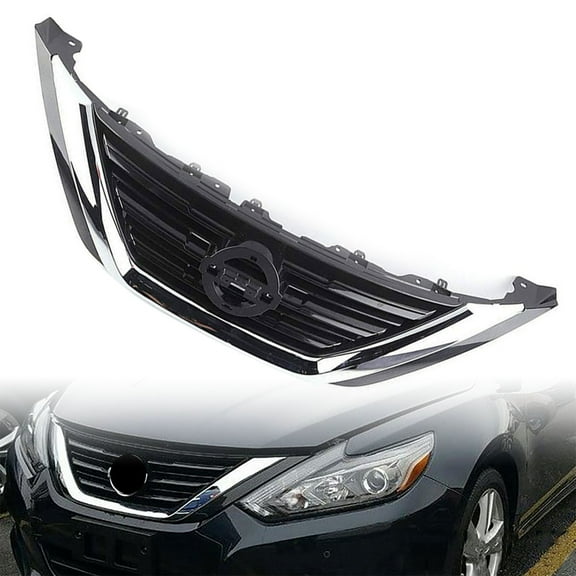 munirater Front Bumper Upper Grille Assembly 623109HS1A Replacement for Nissan Altima 2016 2017 2018