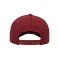 thumbnail image 2 of Yupoong 6389 CVC Snapback Cap - Red, 2 of 2