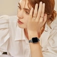 thumbnail image 2 of KOMI Thin Stainless Steel Bands Compatible with Apple Watch 38mm 40mm 41mm 42mm 44mm 45mm 46mm 49mm for Women, Metal Straps for iWatch Series 10 9 8 7 6 5 4 3 2 1 SE, 2 of 7