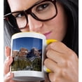 thumbnail image 2 of 3drose, Deep Bright Orange Hibiscus Flower, Honolulu. State Flower of Hawaii., 11oz Two-tone Yellow Mug, 2 of 6