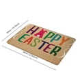 thumbnail image 3 of karymi Festive Easter Welcome Doormat 15.75x23.62in Bunny Egg Design Non Slip Floor Mat for Entryway Kitchen Living Room Holiday Decor Cheerful Pastel Colors Home Decor Bedroom Decor, 3 of 3