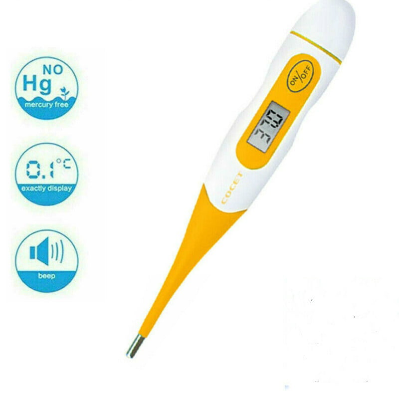 2 Digital LCD Medical  Adult Kids Baby Body Thermometer Ear Mouth Temperature 