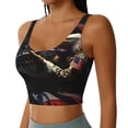 thumbnail image 2 of Hirioo American Bald Eagle Warrior for Women's Sports Vest with Full-Print Design, Stretchy Fabric and Removable Pads-XX-Large, 2 of 8