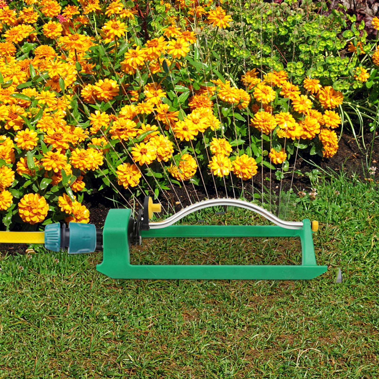Matoen Lawn & Garden Essential Oscillating Sprinkler, Water Sprinkler for Yard,Covers up to 3,600 sq. ft., Heavy Weight Base