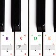 thumbnail image 2 of Piano Key Stickers Colorful Piano Keyboard Stickers Full S8R5 nt Sticker Hot B8 R5L5, 2 of 9