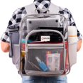 thumbnail image 2 of Mochila SHYLERO Clear extra grande de 32 litros con cierre TSA, gris claro, 2 of 9