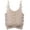 Beige, variant on 4-Pack Women's Comfort Cami Bra Pullover Design Seamless Wire Free