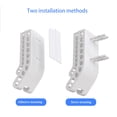 thumbnail image 3 of Raindrops Batteries Storage Case Wall Shelf Organizer Plastic White Space-saving 1Pack, 3 of 8