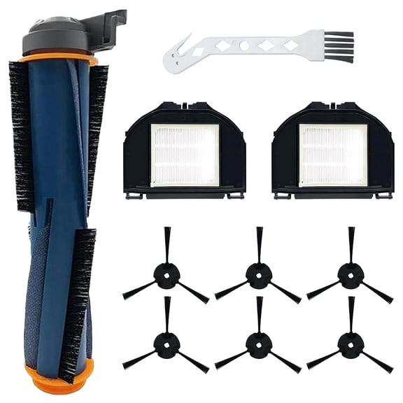 Aorsher Compatible with Shark Sweeping Robot for Shark RV2310 Matrix, Including 1 Main Brush, 2 Hepa Filter, 6 Side Brush and 1 Cleaning Brush