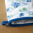 thumbnail image 5 of Martha Stewart Amber Floral Oven Mitt & Pot Holder Set 2-Pack, Blue/Green, OM: 7"x13" & PH: 7"x10", 5 of 14