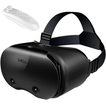 3D VR Headset, 3D VR Glasses Virtual Reality Headset for iPhone or Android, Adjustable 3D Glasses Headset Helmets with Controller, Compatible with 5.0” to 7.0” for Mobile Games & Movies