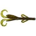 thumbnail image 2 of Zoom Fishing Lures 042294-SP Baby Brush Hog 4 Inch Trailer 4 Inch 12 Pack Green Pumpkin, 2 of 5