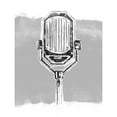 thumbnail image 3 of Vess, June Erica 12x14 Black Modern Framed Museum Art Print Titled - Monochrome Microphone III, 3 of 5