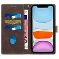 thumbnail image 3 of Dteck iPhone11 pro max Wallet Case, 6.5 Inch,Flip Folio Stitching Multicolor Leather Phone Case with Credit Card Holder for iPhone11 pro max 6.5 inch,Brown, 3 of 6