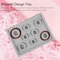 thumbnail image 2 of Flocked Beading Bead Board Bracelet Design Tray Jewellery Making DIY Craft Tool gray, 2 of 7
