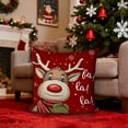 thumbnail image 1 of CaiYueKe Snowflakes Christmas Pillow Covers 18X18 Inch Xmas Snow Flakes Square Couch Pillow Cases Winter Holiday Decorative Throw Pillows Home Decor For Room Bedroom Sofa Couch Cushion, 1 of 7