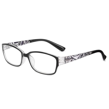 Fashion Elegant Portable Vintage Eye Protection Reading Glasses Ultra Light Frame Anti-Blue Light Eyeglasses BLACK STRENGTH 250