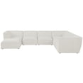 thumbnail image 5 of Meridian Furniture Miramar Cream Durable Linen Textured Modular Sectional, 5 of 11
