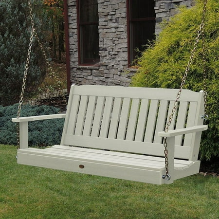 Teak Swing Seat - highwood® Lehigh Recycled Plastic Porch Swing