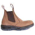 thumbnail image 2 of Red Back UBCH Women's Soft Toe Leather Ankle Boot With Elasticated Sides In Taupe Size 7.5, 2 of 6