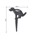thumbnail image 4 of 1PC Yard Sign Iron Dog Shaped Decorated Inserted Sign Grass Garden Yard Decoration, 4 of 9