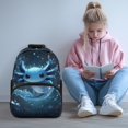 thumbnail image 2 of Yuyamidu Blue Axolotl Backpack for Girls Boys Lightweight Junior High School Bags Large Capacity Casual Daypack Travel Organizer Shoulder Bags,17 Inch, 2 of 7