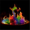 thumbnail image 4 of 10 Pack Fire Changing Color Packets, Magical Rainbow Flames For Campfires, Fire Pits, And Outdoor Wood Fireplaces Flame Powder, 4 of 5