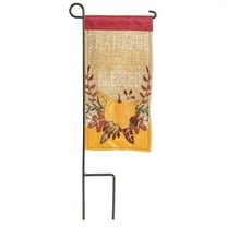 Magnolia Gardens M040092 4 x 8 in. Thankful Grateful Blessed Mini Double Applique Garden Flag