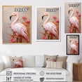 thumbnail image 4 of Designart "Pink Flamingo Paradise Elegance III" Animals Flamingo Floater Framed Wall Decor, 4 of 5