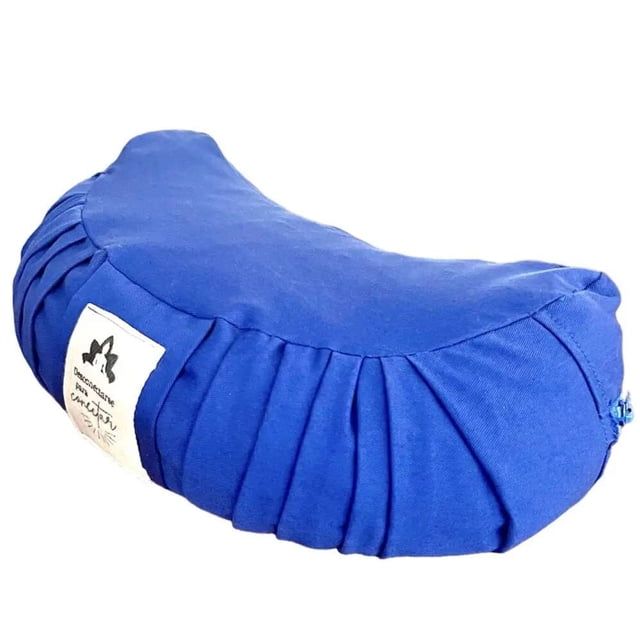 Zafu Media Luna Azul - Cojín de Meditación