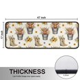 thumbnail image 5 of Kitchen Rugs Sets Of 2,Beige Highland Cow Bucket Boot Flower Pattern Anti Fatigue Kitchen Mat Rugs Non Slip Washable,Decorative Kitchen Floor Mats for Kitchen,Sink,Laundry,17"x47"+17"x47", 5 of 5