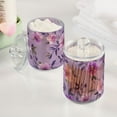 thumbnail image 5 of Fresh Flowers Lavender Pink Translucent Plastic Cans Storage Canisters with Lid Set of 4, 5 of 7