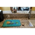 thumbnail image 2 of Blonde Mermaid on Teal Dish Drying Mat, 2 of 2