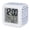 Blue, Royal Blue, Indigo, Sky, variant on Vintage Brown Digital Alarm Clock for Bedrooms, Smart LED Alarm Clock with 7 Color Changing Night Light, Geometric Abstract Art Love Heart Silent Wake Up Clocks for Sleep Study Cooking 3.2"x3.2"