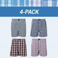 thumbnail image 3 of Badger Smith - Men's Boxer Shorts, Comfortable Cotton Boxers, 100% Cotton Checks Multicolor Boxers For Men, Multi Pack - Small, 3 of 12