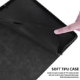 thumbnail image 4 of for Samsung Galaxy Tab S8 Plus/S7 FE/S7 Plus 12.4 inch Case, Rhombus Grid Pattern Multiple Viewing Angles Stand Slim Folio Cover (Black), 4 of 7