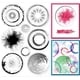 thumbnail image 1 of Sellos transparentes con fondo circular, sellos decorativos transparentes de silicona para crear tarjetas, álbumes de recortes, diarios, manualidades., 1 of 9