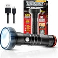 thumbnail image 1 of Taclight Max LED Rechargeable Black Flashlight – Ultra Bright High Lumen Tactical Torch with 5 Modes, Water & Shock Resistant, 1 of 7