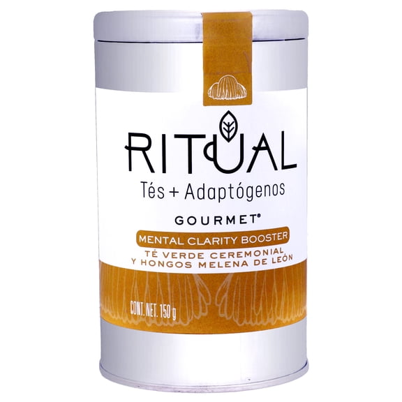 Ritual Gourmet Mental Clarity Booster lata de 150 gramos Ritual Gourmet Tés + Adaptógenos Ritual Gourmet Mental Clarity Booster