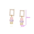 thumbnail image 2 of Aretes Largos Dama Swarovski Multicolor Pastel Oro 14K Lam dorado Unitalla, 2 of 7