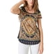 thumbnail image 1 of Camiseta Lucky Brand Persian Carpet para mujer, color azul marino, multicolor, 1 of 3