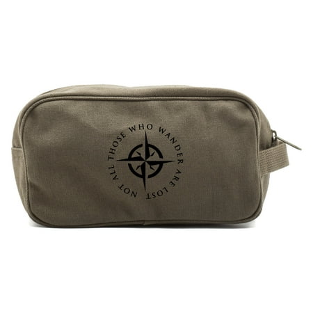 LOTR Not All Those Who Wander Are Lost Shower Dopp Kit Travel Toiletry Bag (Lost Odyssey Best Rings)
