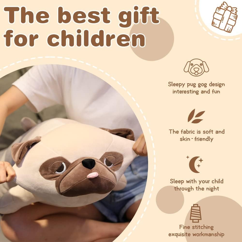 Pug Stuffed Inches Soft French Bulldog Plush Pillow