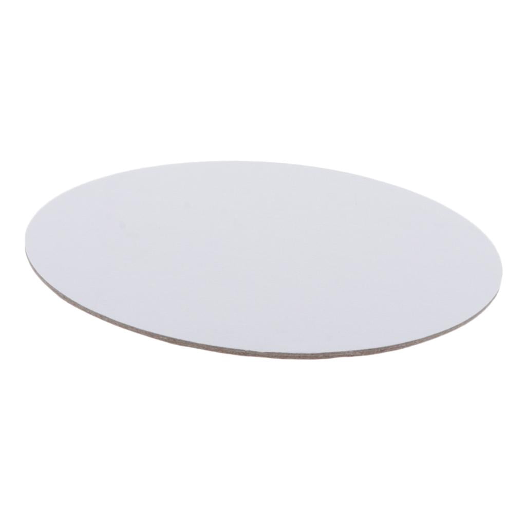 Shangren Panneau de Toile Rond pour Peinture Panneau de Toile Uni pour Bricolage Fournitures en Acrylique Outil 20cm
