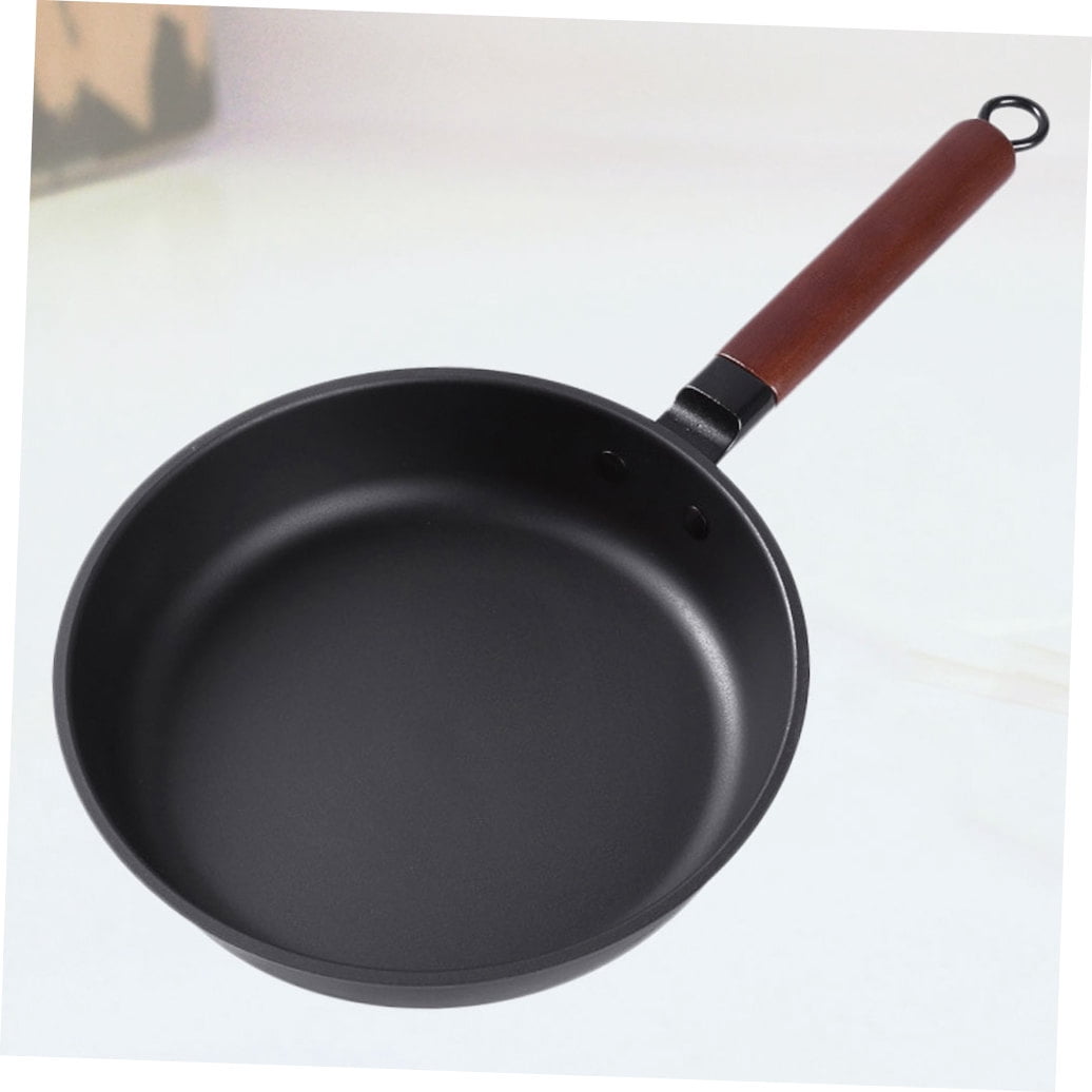 Uonlytech Home Non Stick Iron Frying Pan for Gas Stove and Induction Cooker Black Pancake Omelette Pan